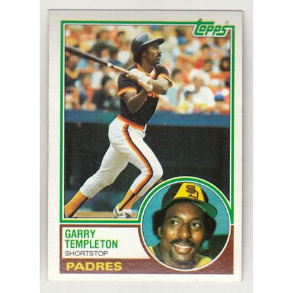 1983 Topps baseball card 505 Garry Templeton - Padres