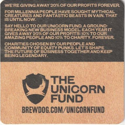 BEER MAT - BREWDOG - THE STUFF OF LEGENDS - (Cat No 054) - (2017)