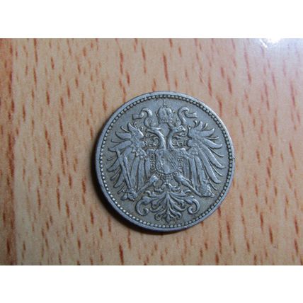 Austria 1895 10 Heller Coin