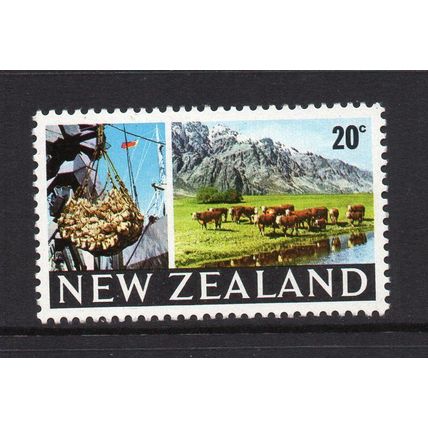 New Zealand - 1967-70 - 20c Beef & Cattle (sg876) Mint Hinged