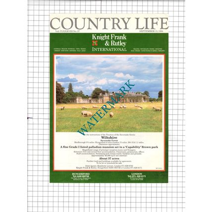 Savernake Estate Wiltshire Sale Advert - 1994 Cutting