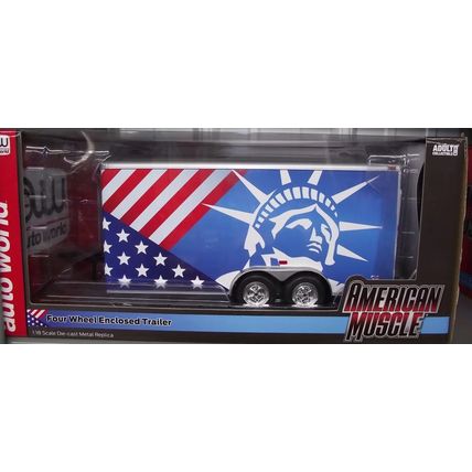1/18 ( IB - 42 ) Lady Liberty tandem wheel car trailer, in the box , the box ma