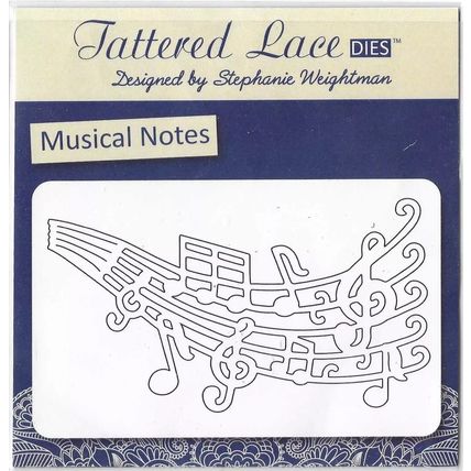 Tattered Lace. Musical Notes Die. Die Cutting Cardmaking Scrapbooking Crafts