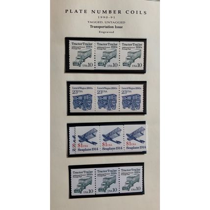 Collection Of Mostly PL# Coils In Album - Face Value $459.00+ - Stuart Katz
