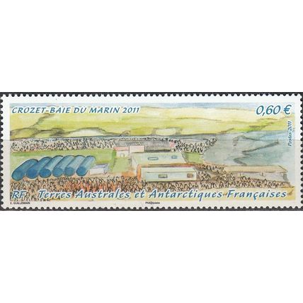 TAAF 2011 Yvert 600 Neuf ** Cote (2017) 1.80 € Baie du Marin Iles Crozet