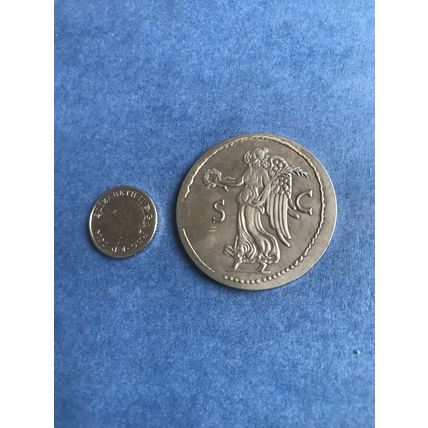 Ancient Roman COIN Caesar and Angel on rear Commemorative Coins Replica Medal