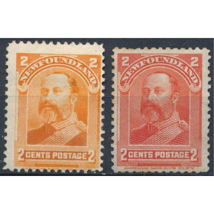 Prince of Wales: 2c - Newfoundland 1897/98 - FH - SG 86/7