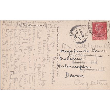 EC943 BOULOGNE SUR MER - LA RUE THIERS . LL PRINTED POSTCARD
