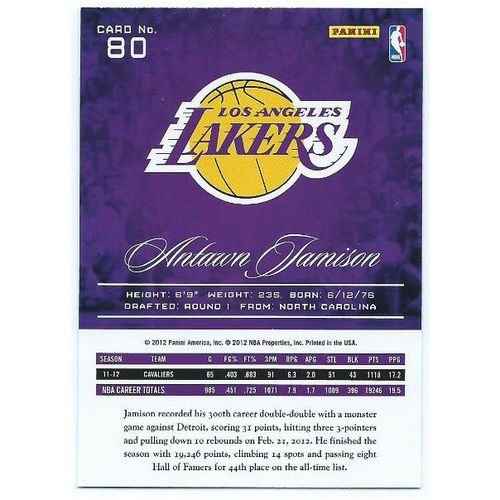 2012-13 Prestige - #80 - Antawn Jamison