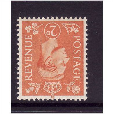GREAT BRITAIN 1950 SG503i 1/2d PALE ORANGE WMK INVERTED U/M MINT#4