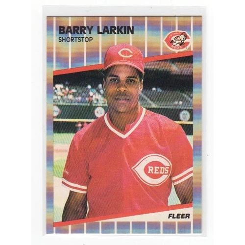 1989 Fleer Barry Larkin baseball card #164 – Reds