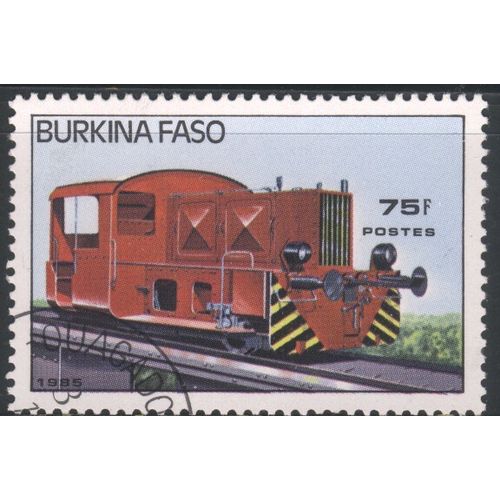 Burkina Faso 1985 - SG810 - 75f multi - Diesel Shunting locomotive - used