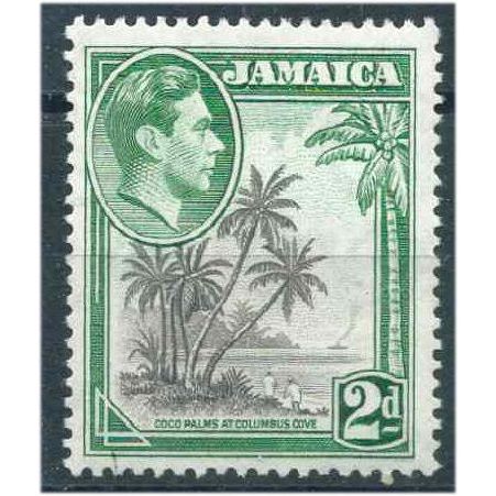 Jamaica 1951 SG124d 2d Grey & Green Perf 12.5x13 Mounted Mint . ..