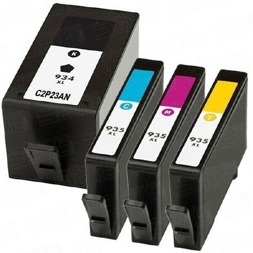 HP 934XL Black (C2P23AN) and HP 935XL Cyan, Magenta, Yellow (C2PxxAN) Remanufact