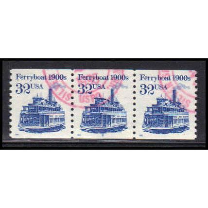 Used 2466 32c Ferryboat Very Fine PNC 2/3 PA2948