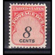 J96 8c Postage Due Fine MNH KA0745