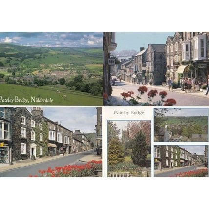 Pateley Bridge High Street Gift Shop Bed & Breakfast Hotel Meadow 4x Postcard s