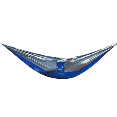 Portable Camping Hammock with Carry Pouch[ Blue / Gray ]