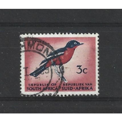 SouthAfrica.SG203 3c Burchells's Gonolek.Variety Unchecked.Fine Used.Aug25o