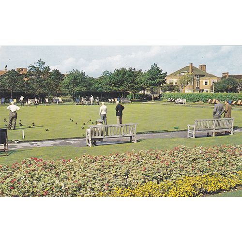 Bowling Greens Marine Gardens Worthing Sussex Postcard (SX72481)