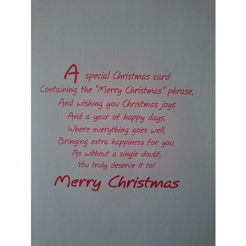Large Christmas Cards - Merry Christmas - 08 - L@@K CLEARANCE SALE