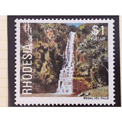 Rhodesia 1978 Waterfalls $1 Bridal Veil Unmounted Mint NHM SG 568 Sc 406 stamp