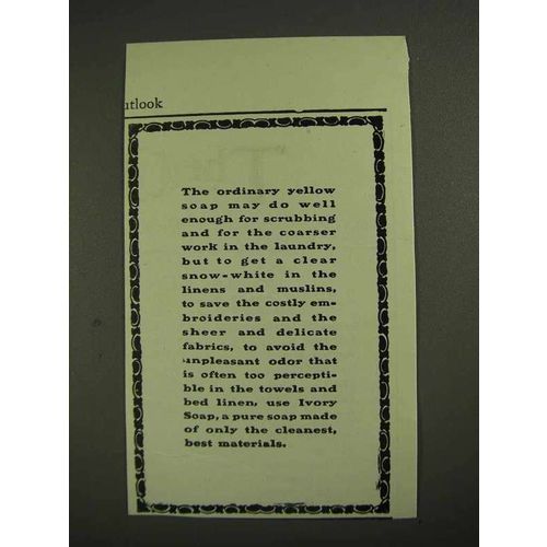 1903 Ivory Soap Ad - Well Enough for Scrubbing