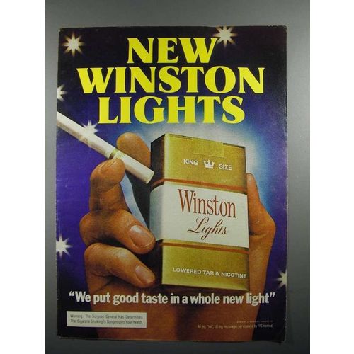 1974 Winston Lights Cigarette Ad!