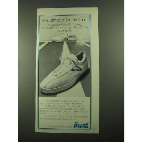 1976 Bancroft Tretorn Tennis Shoe Ad - The Ultimate