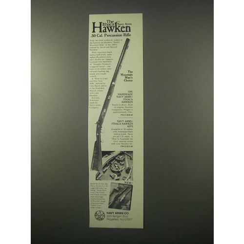 1980 Navy Arms Ithaca Hawken Rifle Ad - The Choice