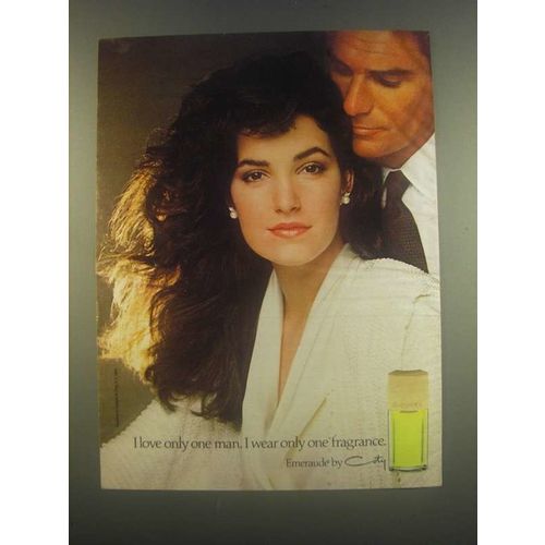 1985 Coty Emeraude Perfume Ad - I Love Only One Man