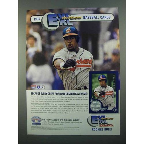 1996 Fleer E-Motion XL Baseball Cards Ad