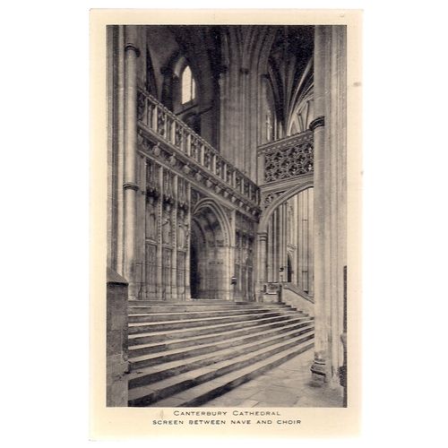 ABBEY GATEWAY, BRISTOL CATHEDRAL. unused vintage postcard =