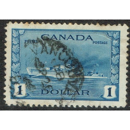 Canada 1942 War Effort $1 Blue SG388 FU