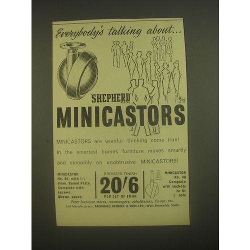 1962 Shepherd Minicastors Ad - Everybody's talking about