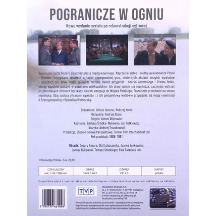 Pogranicze w ogniu (DVD 8 disc) Cezary Pazura, Olaf Lubaszenko POLSKI POLISH