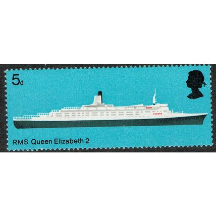1969 British Ships 5d Multicoloured SG778 UM