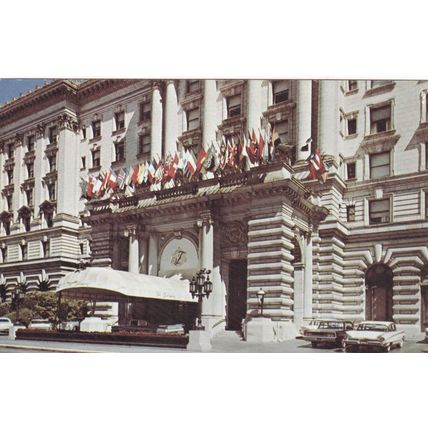 San Francisco Hotels - Lot of 9 - Vintage California Postcards - Clift, Fairmont