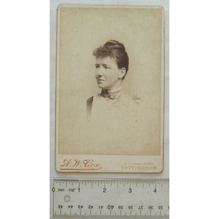 Cabinet photo - A. W. Cox, Nottingham - lady