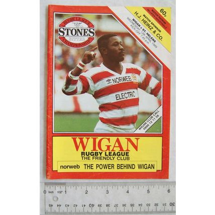1989 programme Wigan v. St. Helens, 12/4