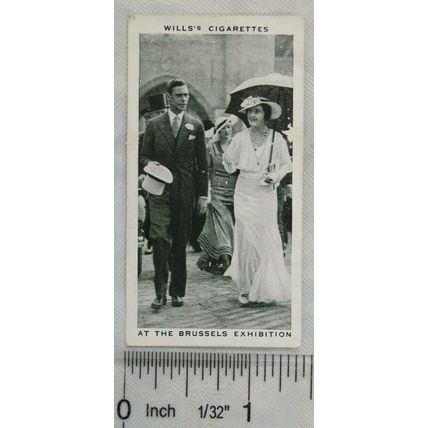 1937 Wills Our King & Queen No. 39 At the Brussels Exhibition, 1935