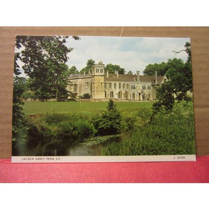FROM SOUTH EAST, LACOCK ABBEY, CHIPPENHAM, WILTSHIRE. unused postcard =