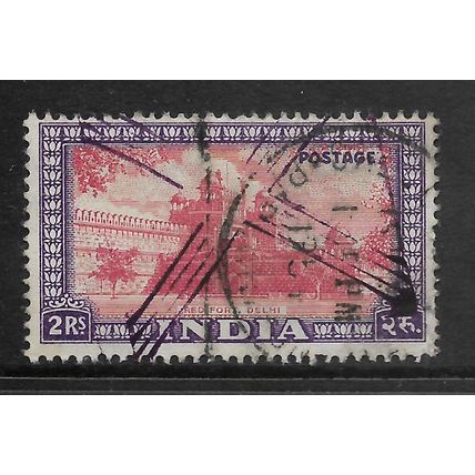 INDIA 1949 2R RED FORT DELHI SG 321 FINE USED#
