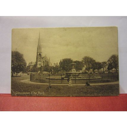 THE PARK, GLOUCESTER used antique postcard .by F. Frith c.1911 pm =