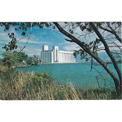 Standard size printed postcard Great Lakes Elevator Owen Sound Ontario