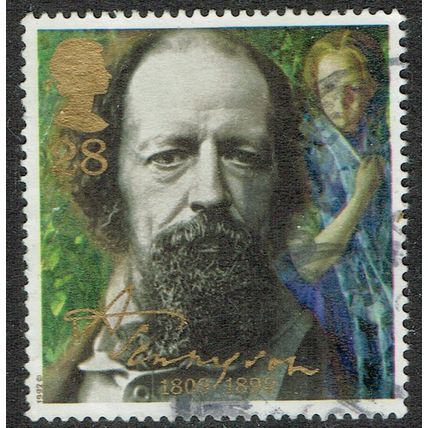 1992 Death Centenary of Alfred Lord Tennyson 28p Multicoloured SG1608 FU