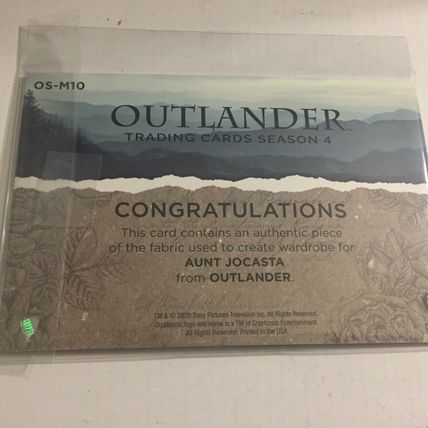 Outlander Season 4: Oversized 4" by 6" Wardrobe Card OS M10 104 of 150