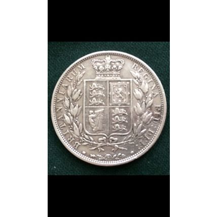 Queen Victoria 1883 Silver Half Crown High Grade Lovely Coin