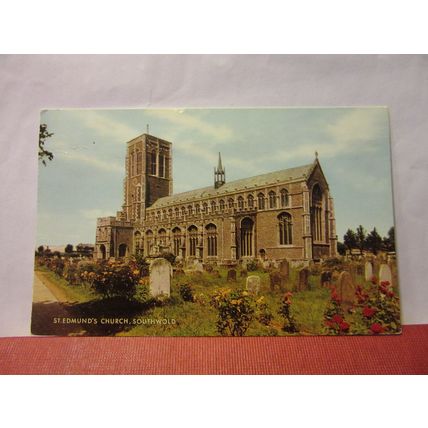 ST. EDMUND'S CHURCH, SOUTHWOLD. used postcard by J Salmon 1967 pm /