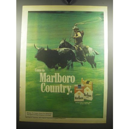 1975 Marlboro Cigarettes Ad - Come to Marlboro Country